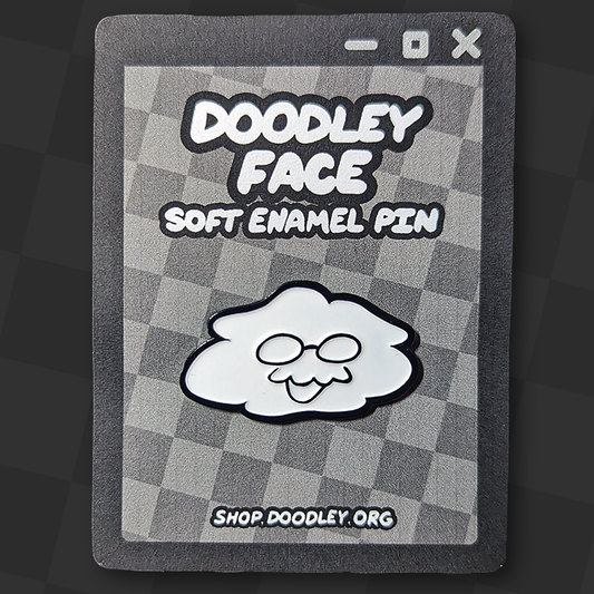 Doodley Face Pin