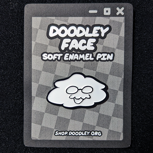 Doodley Face Pin