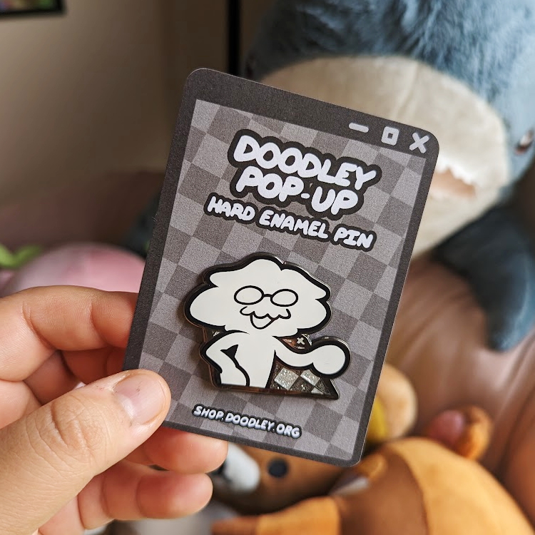 Doodley Pop-up Premium Pin